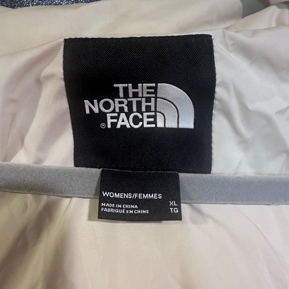 The North Face Womens Coat Size XL Parka Long Off White Fur Trim - Picture 4 of 4